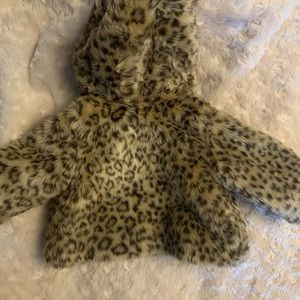 Cheetah baby girl fur Jacket